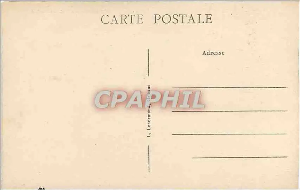 Orléans — La Place du Martrol — L. Lenormand, Orléans - Verso