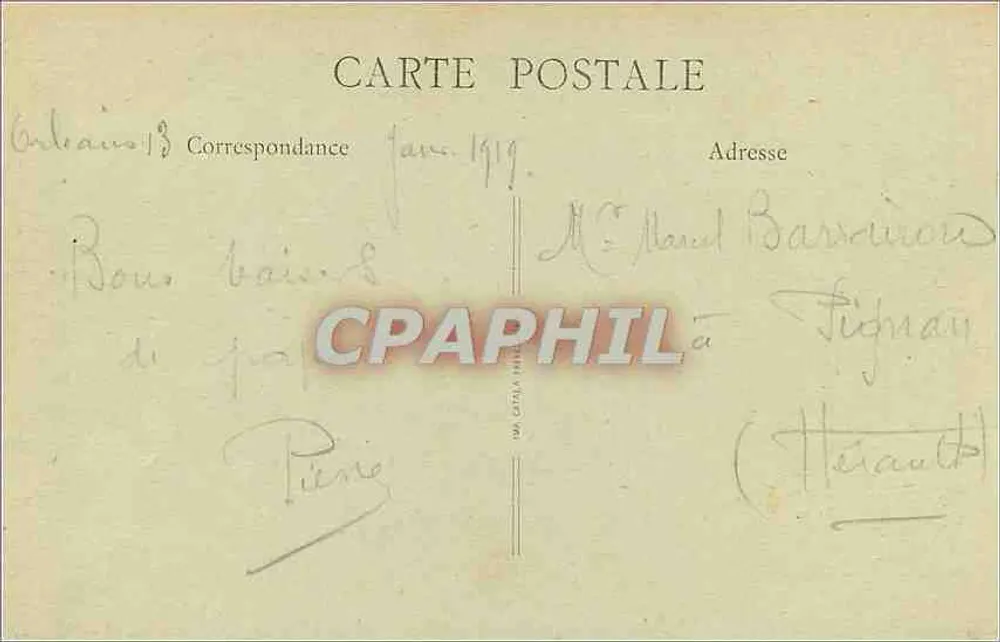 Orléans - Place du Martroi und Rue de la République — Verlag THG, Nr. 648 - Rückseite