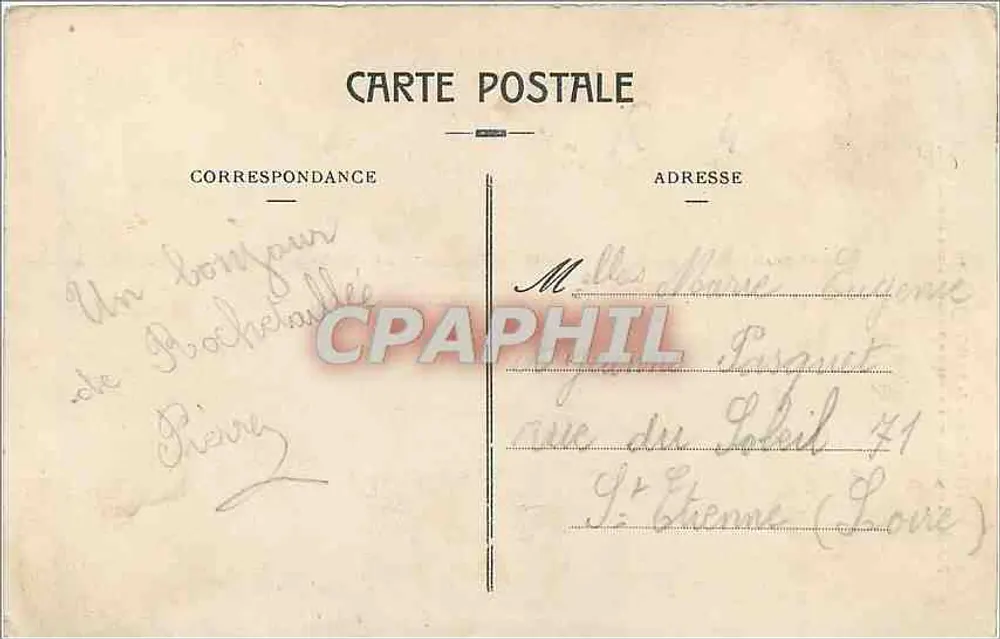Rochetaillée — Ruinen des alten feudalen Schlosses — Éditeur GC - Rückseite