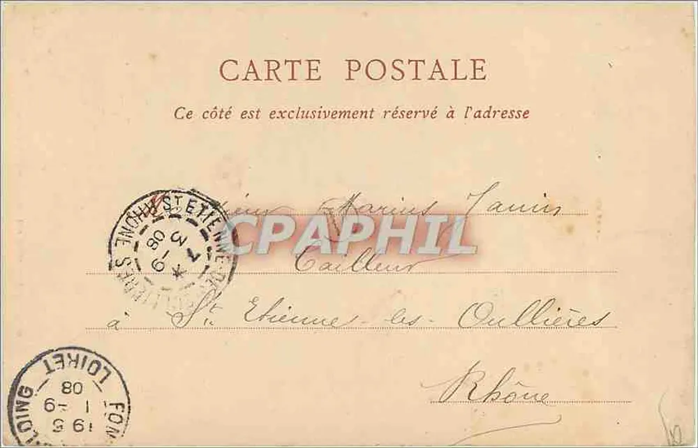 Montargis — A Rue du Loing — Livraria Vve Béatier, 33 Rue Duperre - Verso