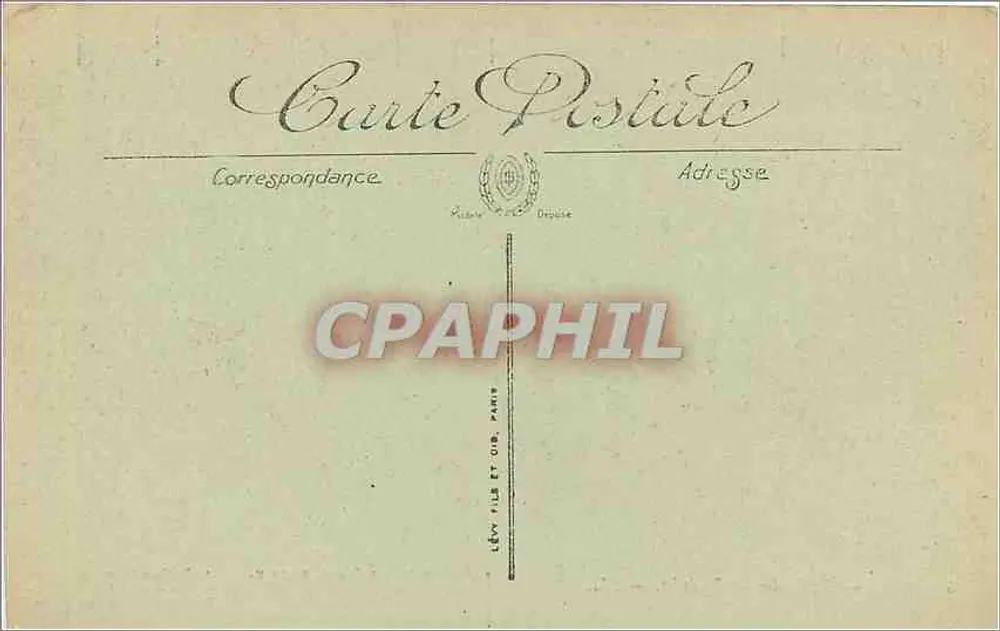 Pau — A Cadeia dos Pirineus — Lévy Fils et Cie, Paris - Verso