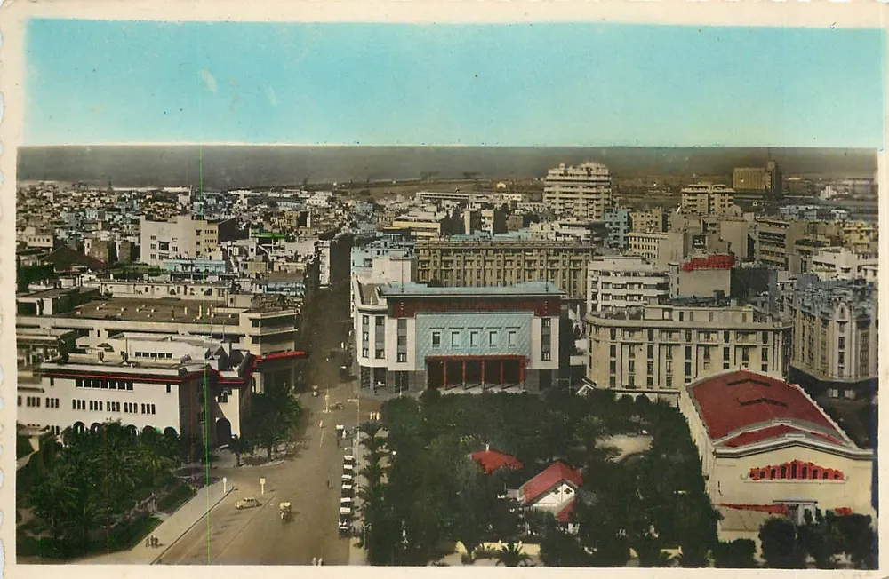 Casablanca — Ansicht der Post und Avenue d'Amade - Vorderseite