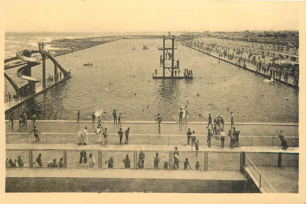 Piscina Orthlieb — Vista general — Edición La Cigogne, n° 101 - Anverso
