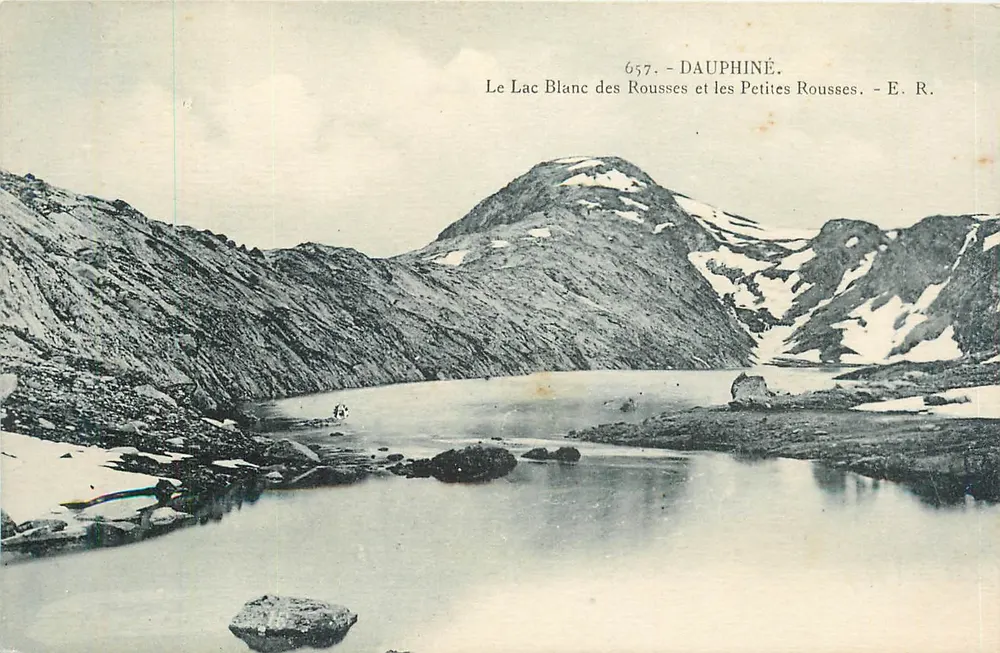 Der Weiße See der Rousses und die Kleinen Rousses — Dauphiné — E. R. n° 657 - Vorderseite