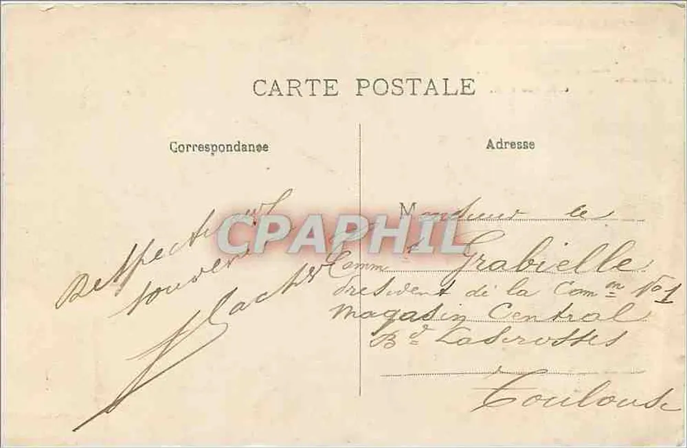 Ariège - Belesta — Intermittente fontein « Fontestorbe » — Collectie V.M. - Achterkant
