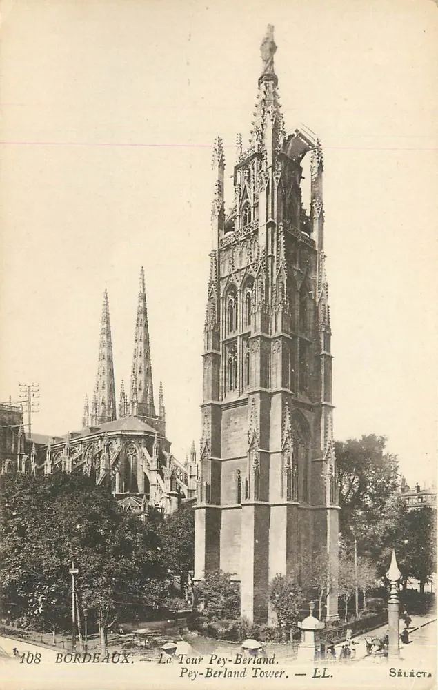 Bordeaux — La Tour Pey-Berland — Éditeur Sélècta, n° 108 - Recto