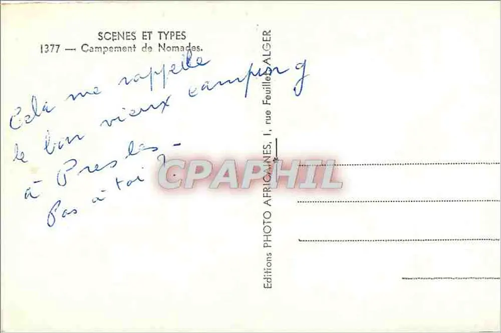 नोमाड्स का शिविर — अल्जीरिया — एडिटर ईपा - पीछे