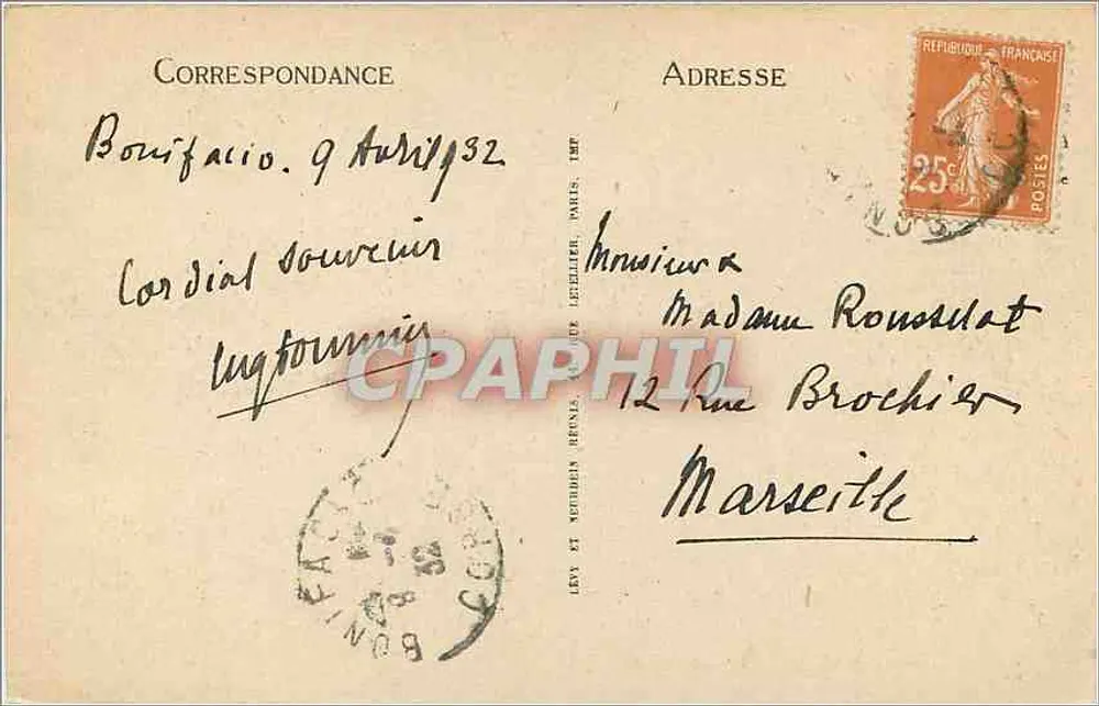 Bonifacio — A Cidadela — Editor desconhecido, n° 8 - Verso