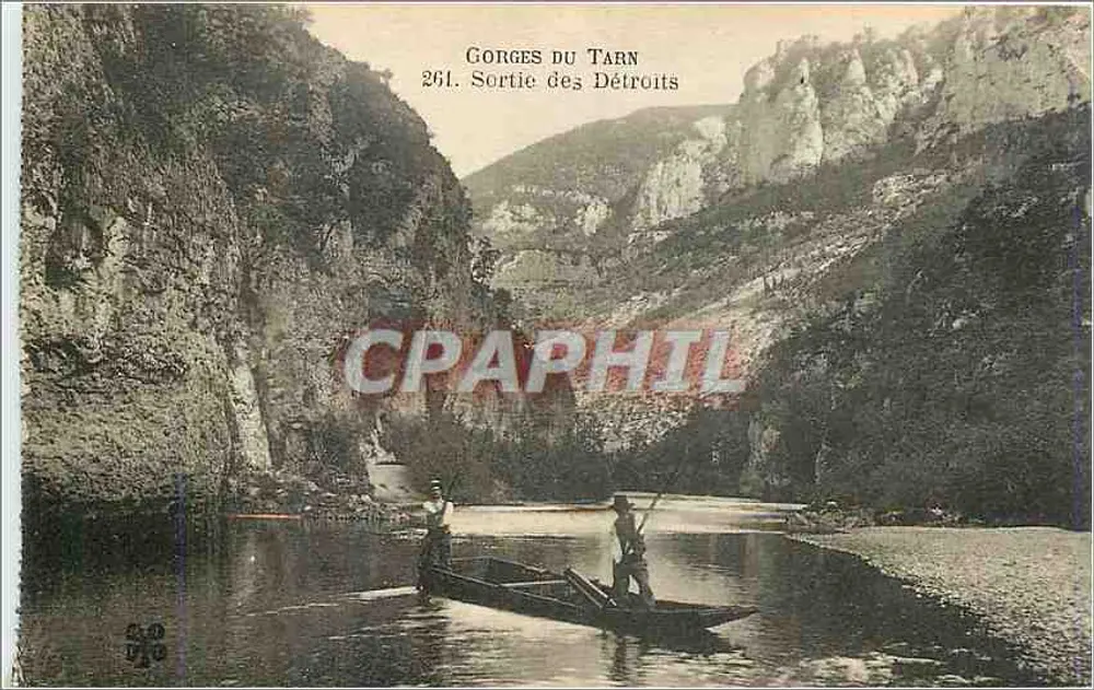 Gorges do Tarn — Saída dos Détroits — n° 261 - Frente