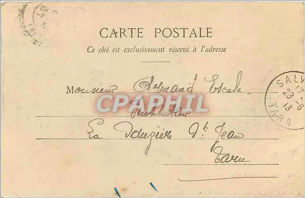 Royat — Os Hotéis — Lib. Bougé-Béal, 21 Rue de l'Écu, Clermont-Ferrand - Verso