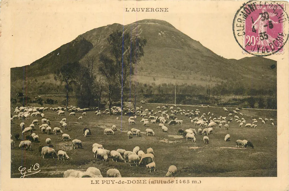 Le Puy-de-Dôme (altitude 1465 m.) — L'Auvergne — Editor G.d'O - Frente