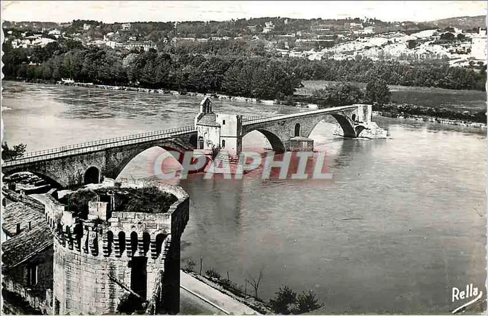 Avignon - Die Brücke Saint-Bénézet und die Turm Philippe-le-Bel — Éditions Rella, Nr. 3176 - Vorderseite
