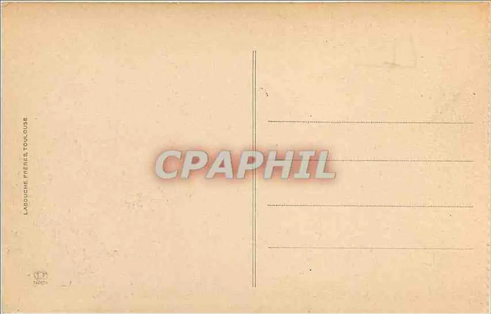 Pau — Vista geral sobre o Gave — Editor Labouche, Toulouse, n°6 - Verso