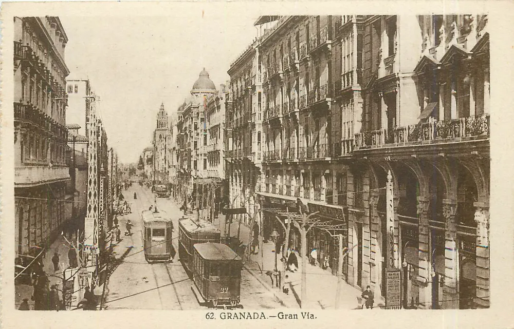 Granada — Gran Vía — editor desconhecido, n° 62 - Frente
