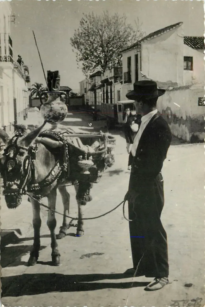 Malaga — Vendedor de botijas — Tarjeta Postal Leonardo Morante, n°17 - Frente