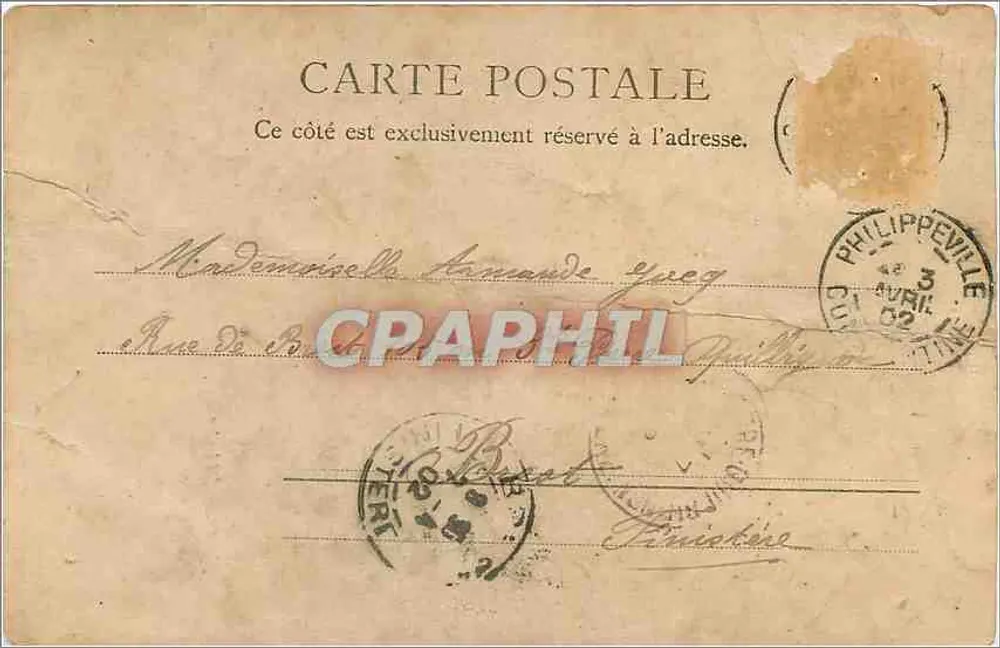 Femme berbère — scène de vie domestique — Photo Garrigues Tunis, No 82 - Verso