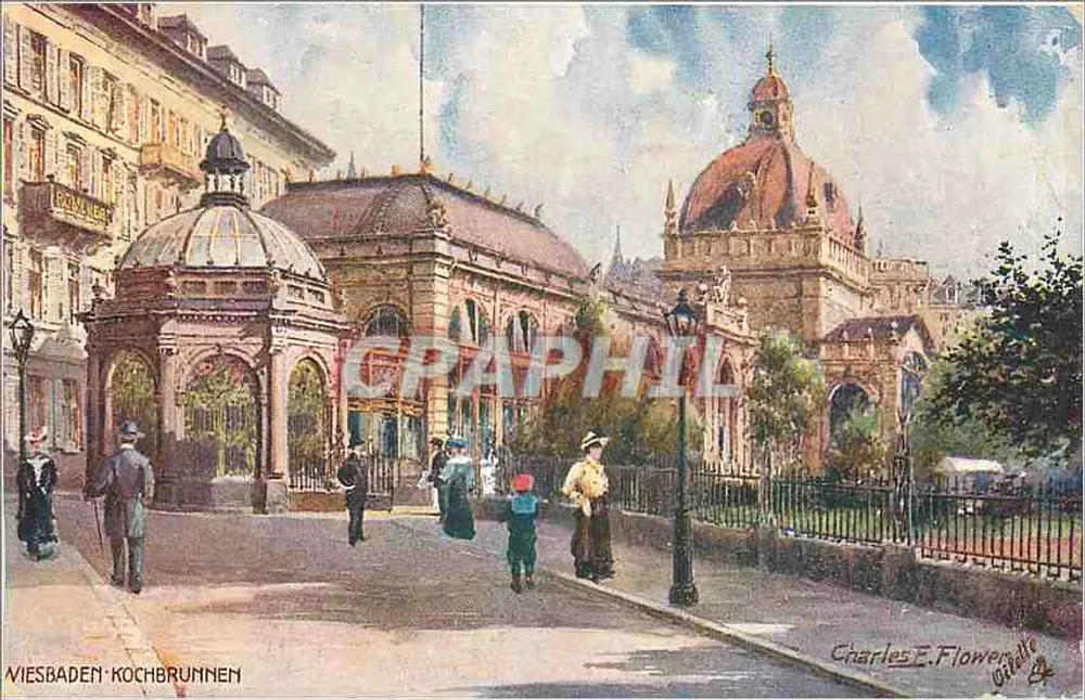 Viesbaden - Kochbrunnen — Charles E. Flower, Gilde - Front