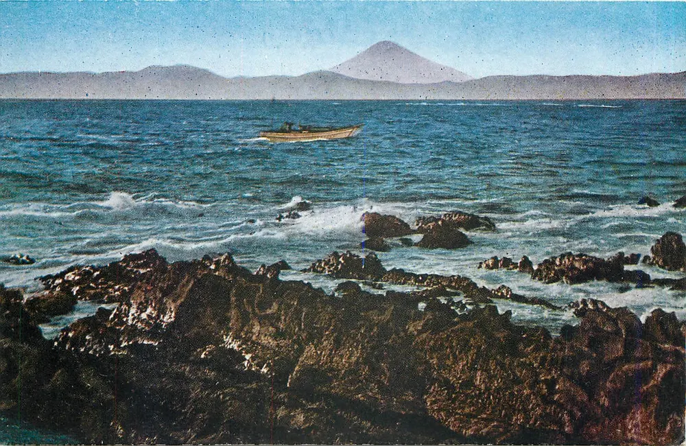 Arasaki Beach — vue de la mer et du mont Fuji — éditeur The Sign, Yokosuka - Frente