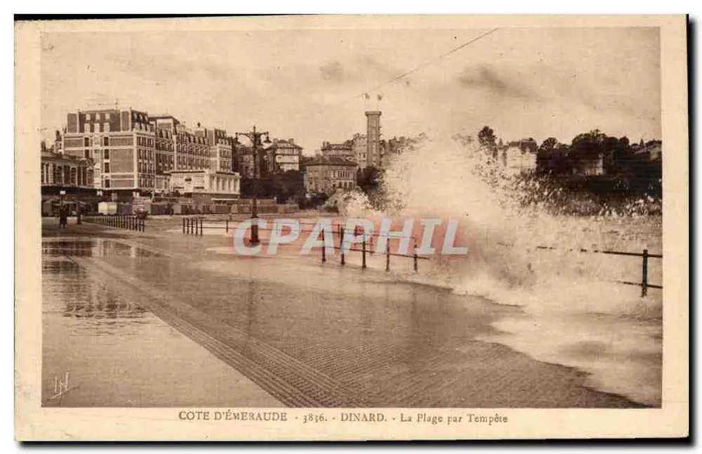 Dinard - A Praia sob Tempestade — Costa da Esmeralda, série 3816 - Frente