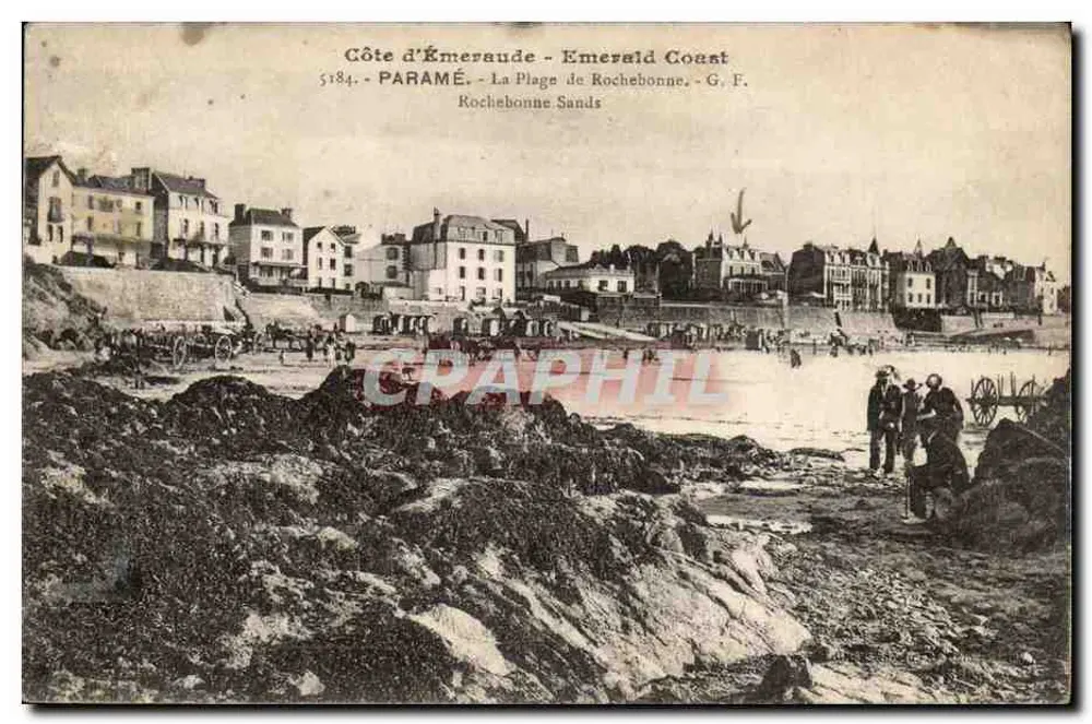 Côte d'Émeraude - Emerald Coast — La Plage de Rochebonne - G. F. - n° 5184 - Vorderseite