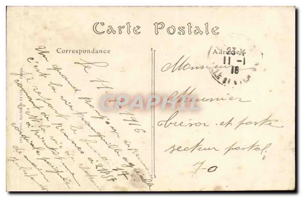 Rennes (Ille-et-Vilaine). Os Novos Jardins — J. Soult, Editor, Rennes. - Verso