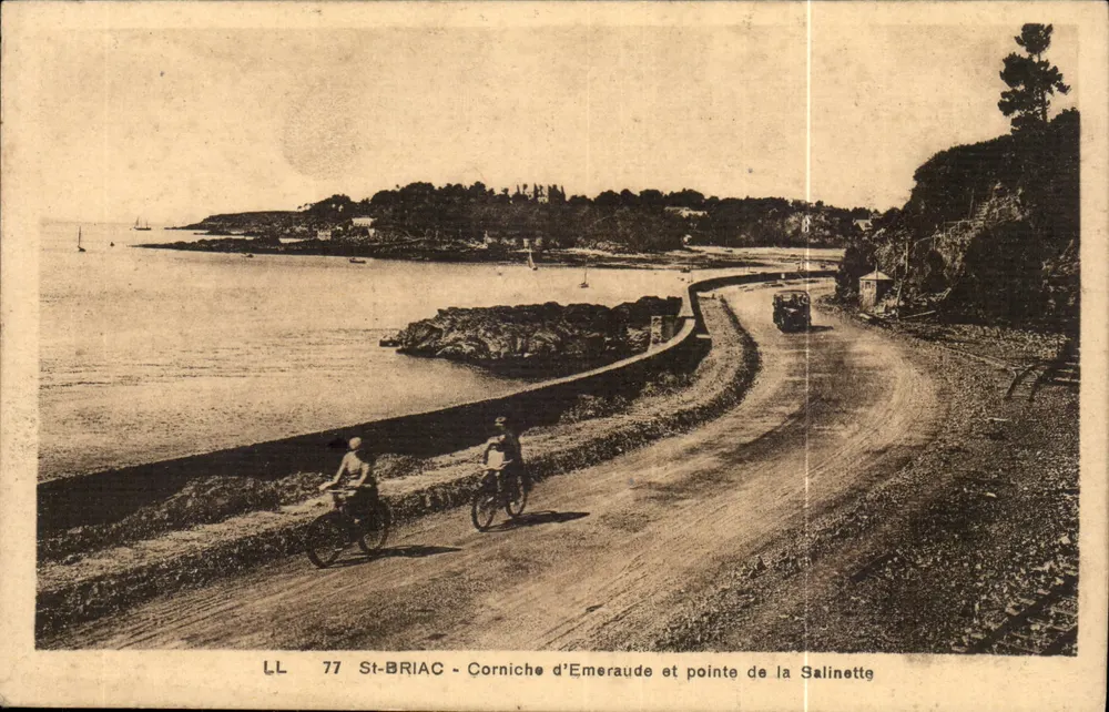 St-Briac - Corniche d'Émeraude en punt van de Salinette — LL 77 - Voorkant