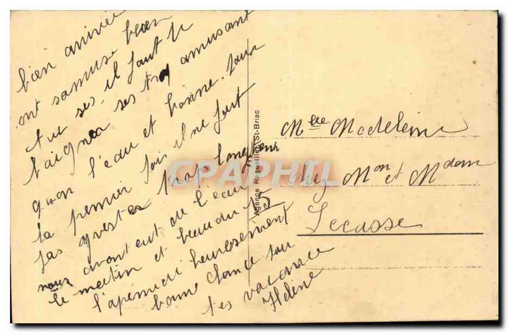 St-Briac - Corniche d'Émeraude en punt van de Salinette — LL 77 - Achterkant