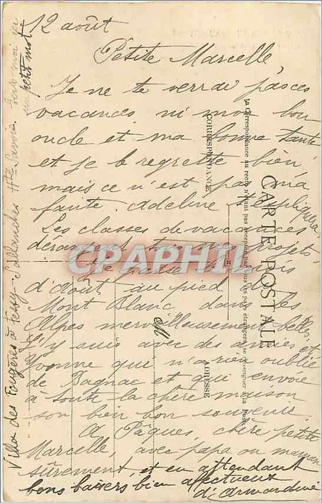 Mégeve - La Belle au Bois — Pittier, fot.-edit., Annecy, n° 310 - Verso