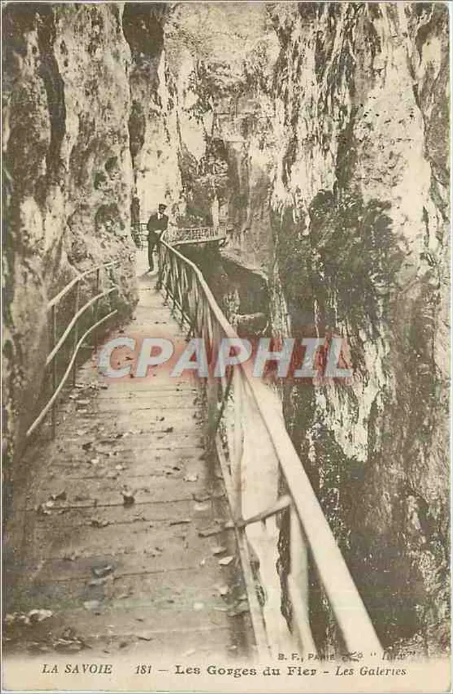 Die Gorges du Fier — Die Galerien — B. F. Paris - Vorderseite