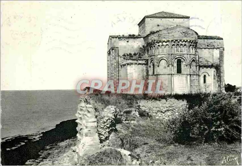 Igreja romana de Talmont-sur-Gironde — vista do oceano — editor Alain - Frente