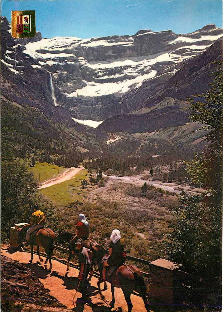 Gavarnie — Wodospad Gavarnie — Wydawca Dino A. Doucet Lourdes - Awers