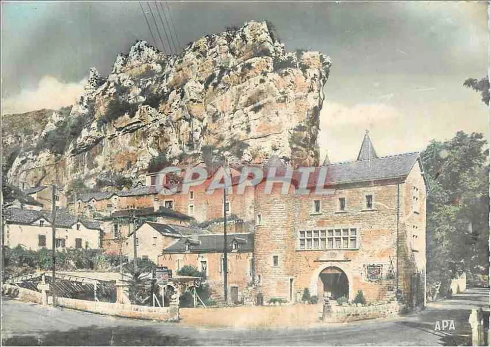 La Malène — Vista parcial e o castelo — APA - Frente