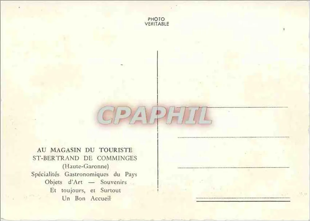 Innenansicht des Touristenladens in Saint-Bertrand-de-Comminges — Haute-Garonne - Rückseite
