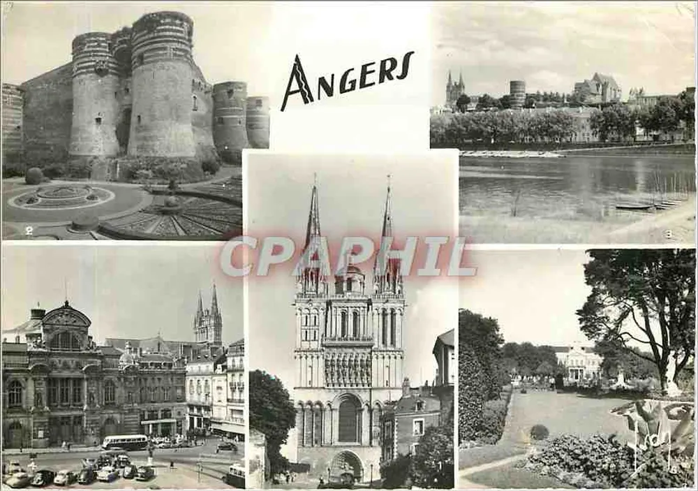 Angers — vista panorâmica - Frente