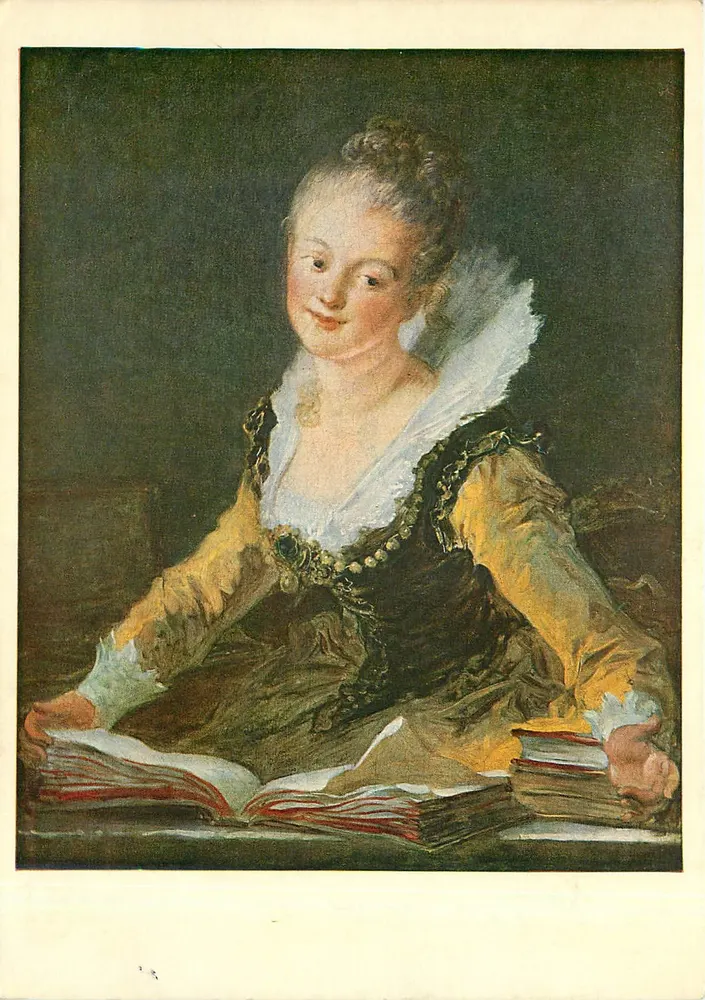 L'étude — Jean Honoré Fragonard (1732-1806) — Musée du Louvre - Recto