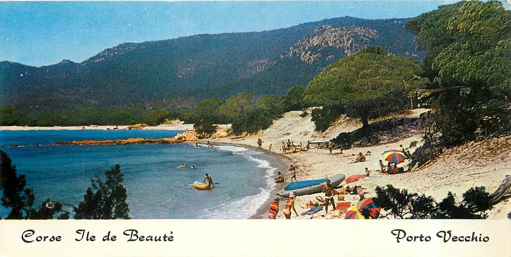 Porto Vecchio — Praia de Palombaggia — Edições Kallisto - Frente