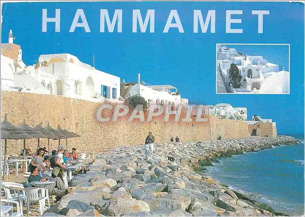 Hammamet — view of the coast with terrace - Front