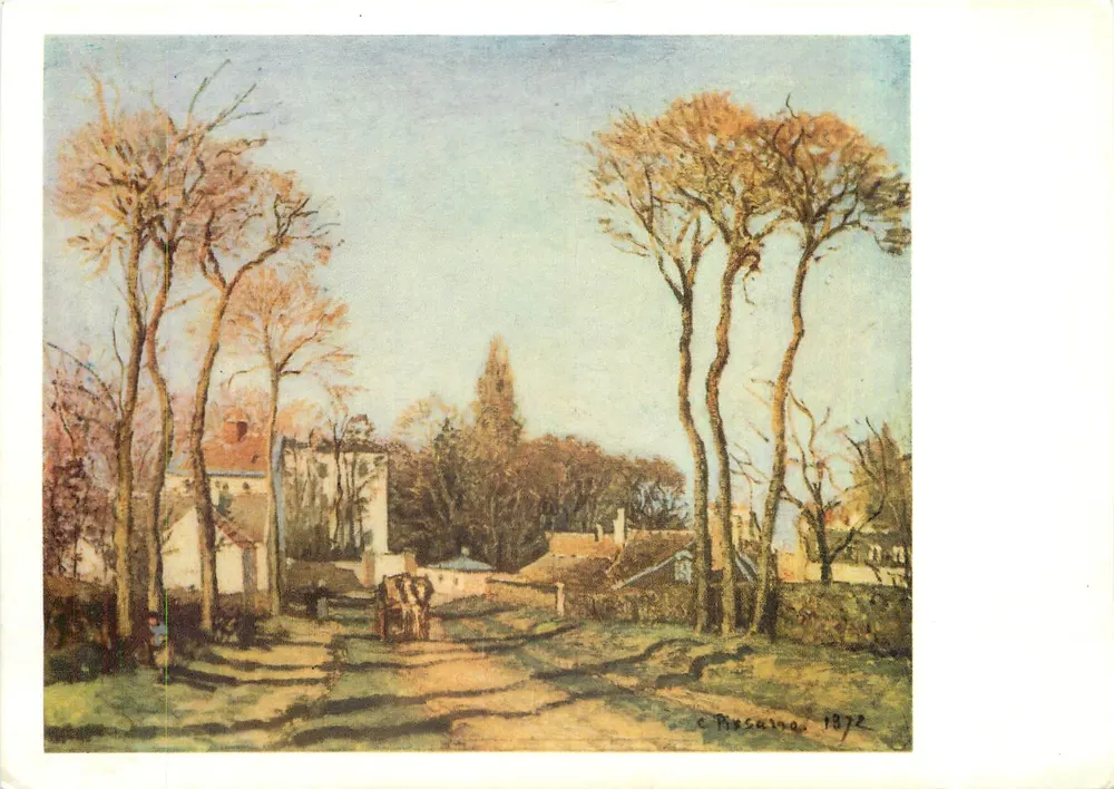 Entrada de aldeia — reprodução de uma pintura de 1872 — editor Fernand Hazan, Paris - Frente