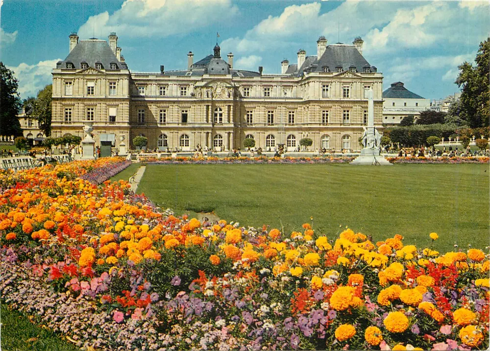 Jardim do Luxembourg — Fachada sul do Palácio do Senado — Éditions du Sénat - Frente