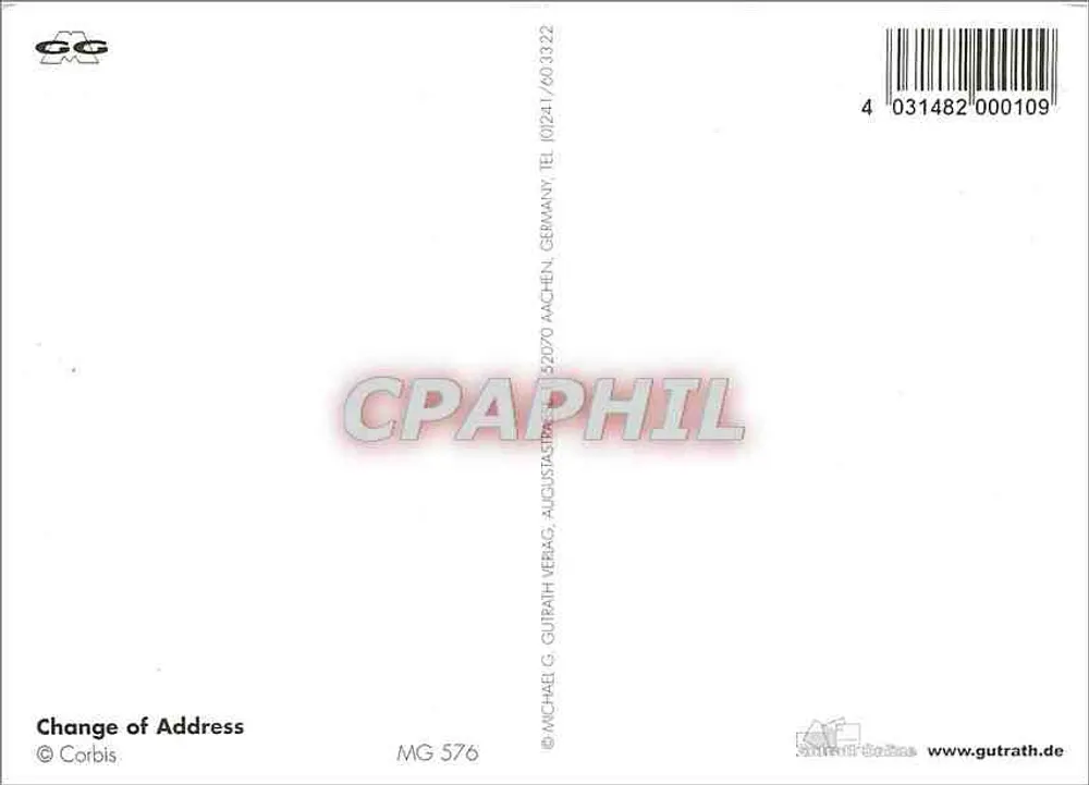 एक घर का चलाना — चलाने वाला ट्रक — प्रकाशक G. G. Gutrath, संख्या MG 576 - पीछे