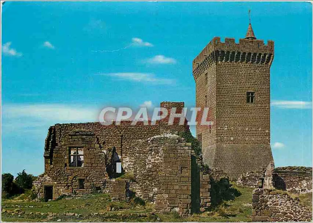 Castelo de Polignac — ruínas da torre de vigia e da sala dos Arquivos — Edições L. Rocher - Frente