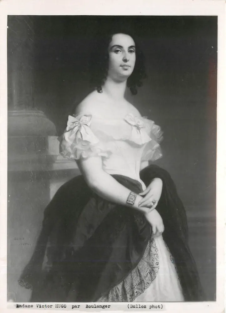 Madame Victor Hugo — retrato por Boulanger — Bulloz phot - Frente
