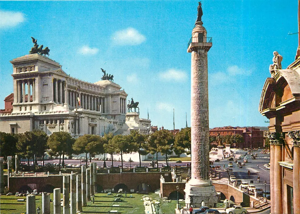 Roma — Altar da Pátria e Coluna do Imperador — editor PLURIDRAZERNI, n° 233 - Frente