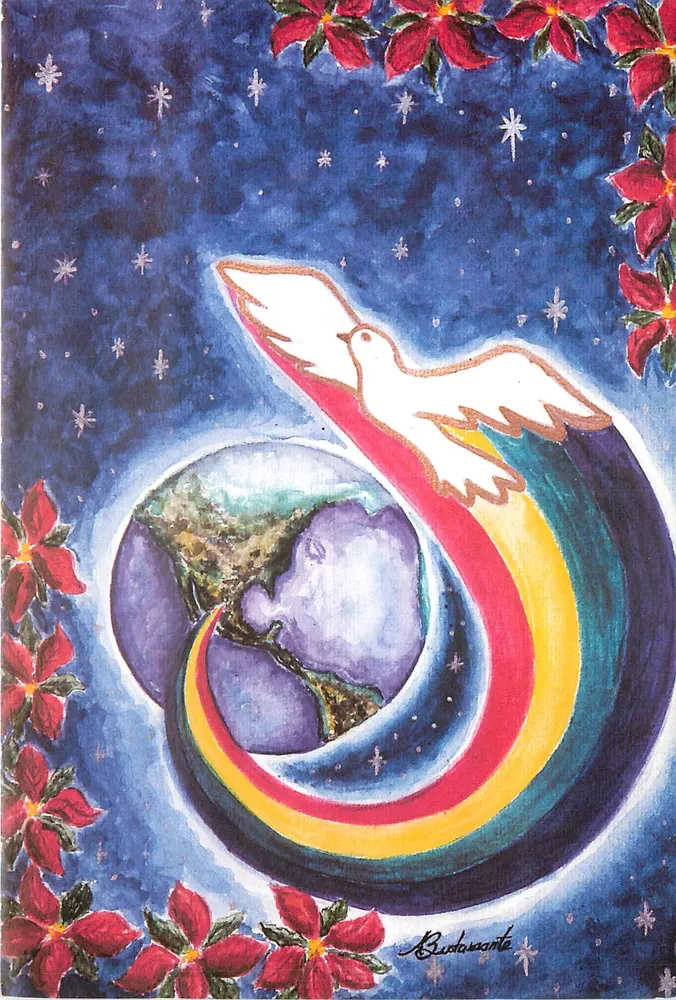 Dove sur Terre — obra de Alfredo Bustamante - Frente