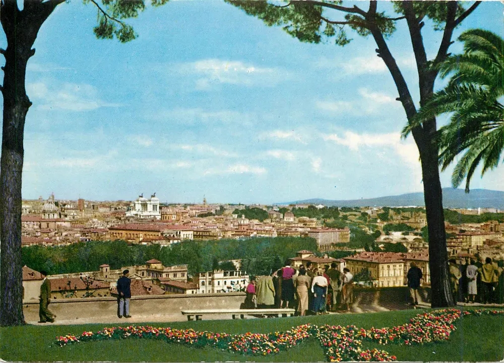 Roma — vista panorâmica desde Gianicolo — Plurigrave Terni n°213 - Frente