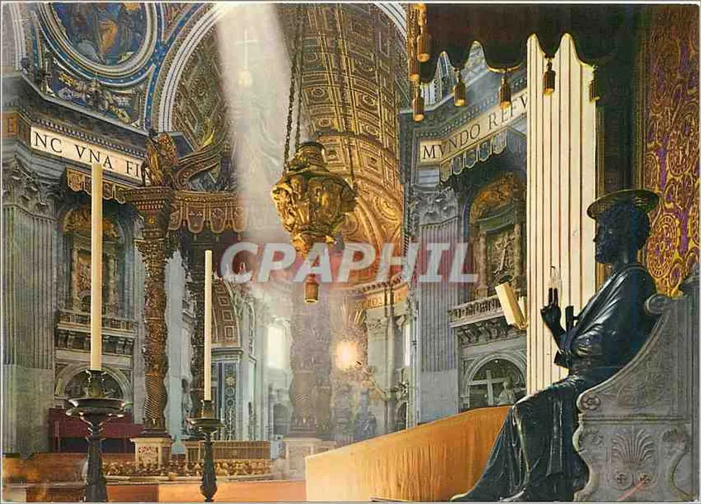 सेंट पीटर के बेसिलिका के अंदर — रोम — एडिटर प्लुरीग्राफ्टर - आगे