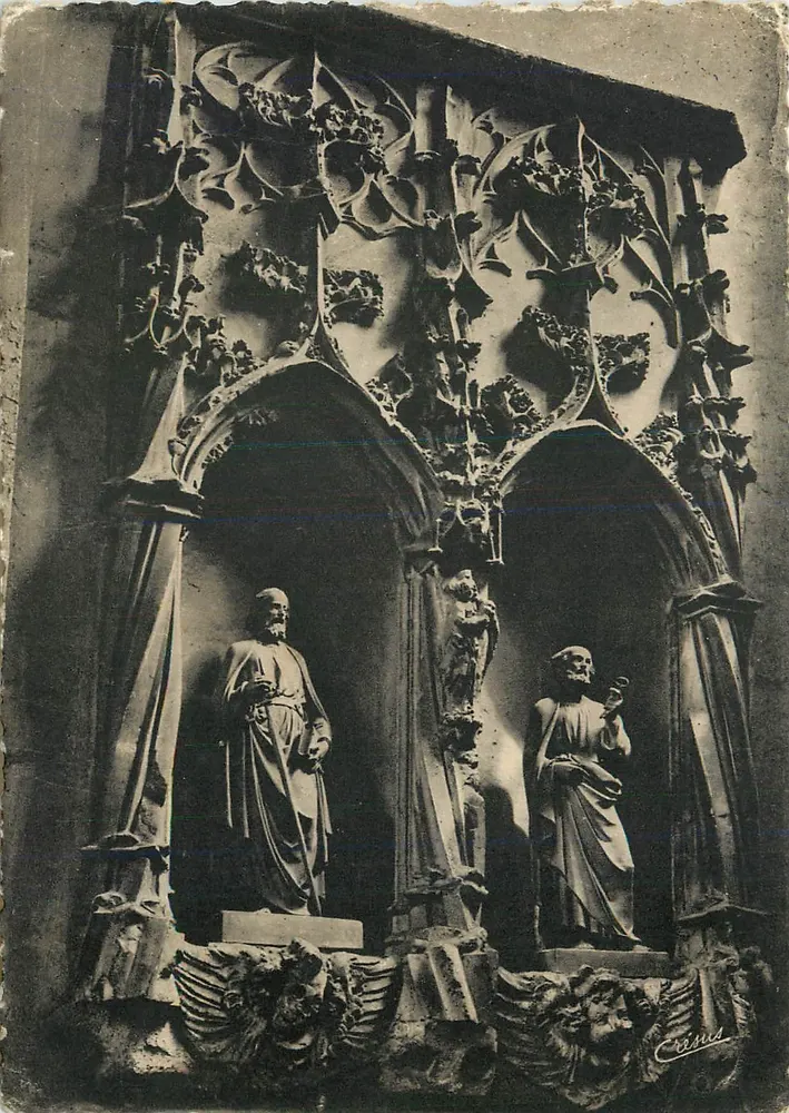 Vienne-sur-le-Rhône — Innenansicht der Kathedrale Saint-Maurice — Gotisches Altarretabel — J. Cellard, Lyon - Vorderseite