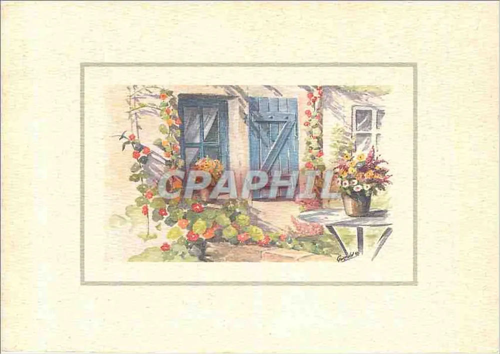 Fenêtre de maison — roses et fleurs — Gwéndal Bayon - Recto