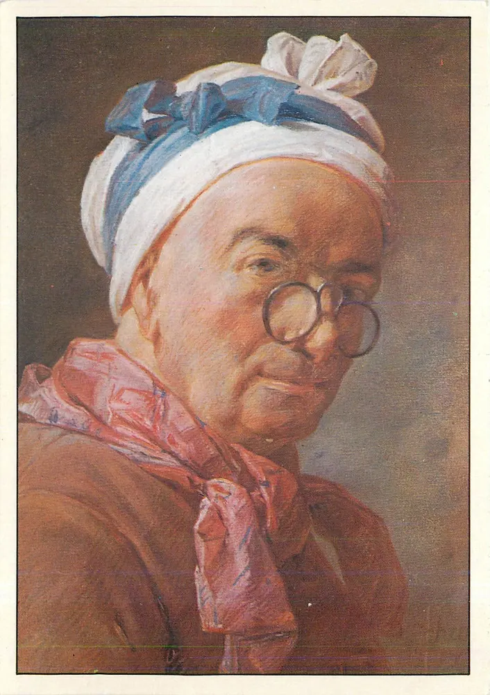 Autoportrait aux Bésicles — Chardin, Jean-Baptiste-Siméon — Édito-Service S.A., Genève, n° D2 441-03-10 - Recto