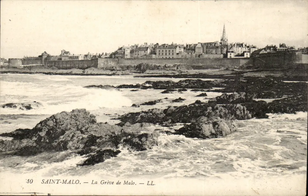Saint-Malo — A Grève de Malo — LL. — N°40 - Frente